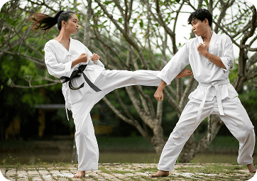 Práctica de artes marciales
